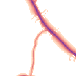 Daytime road noise heatmap for PR8 5HY