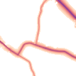 Daytime road noise heatmap for PR8 5HZ