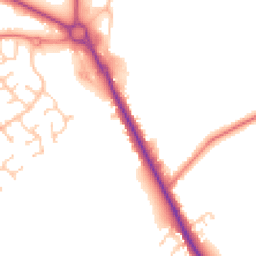 Daytime road noise heatmap for PR8 5JE