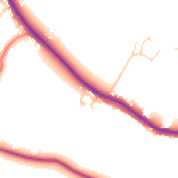 Daytime road noise heatmap for PR8 5JG