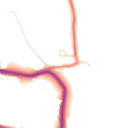 Daytime road noise heatmap for PR8 5LN