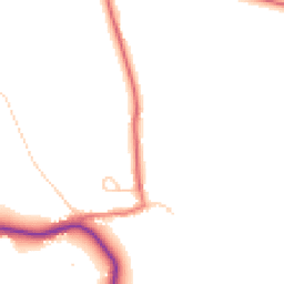 Daytime road noise heatmap for PR8 5LR