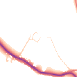 Daytime road noise heatmap for PR8 5LX