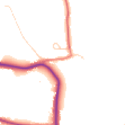 Daytime road noise heatmap for PR8 5LY