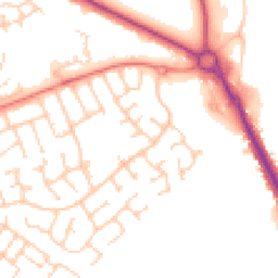 Daytime road noise heatmap for PR8 5NX