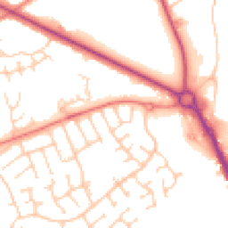 Daytime road noise heatmap for PR8 5PA