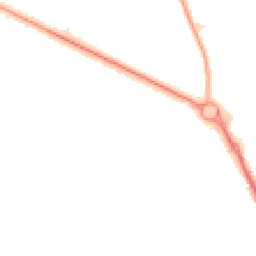Night-time road noise heatmap for PR8 5PA