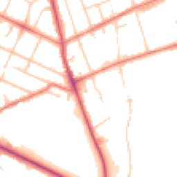 Daytime road noise heatmap for PR8 6ET