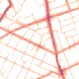 Daytime road noise heatmap for PR8 6HE
