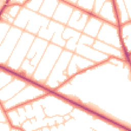Daytime road noise heatmap for PR8 6LB