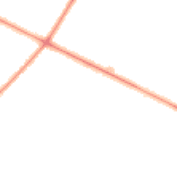 Night-time road noise heatmap for PR8 6PB