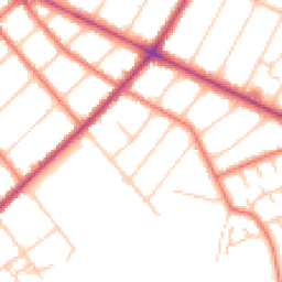 Daytime road noise heatmap for PR8 6QP
