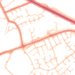 Daytime road noise heatmap for PR8 6RQ