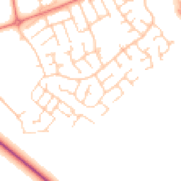 Daytime road noise heatmap for PR8 6XL
