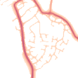 Daytime road noise heatmap for RG10 0AZ