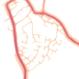 Daytime road noise heatmap for RG10 0BD
