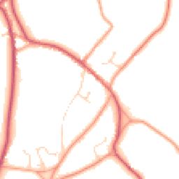 Daytime road noise heatmap for RG10 0DZ