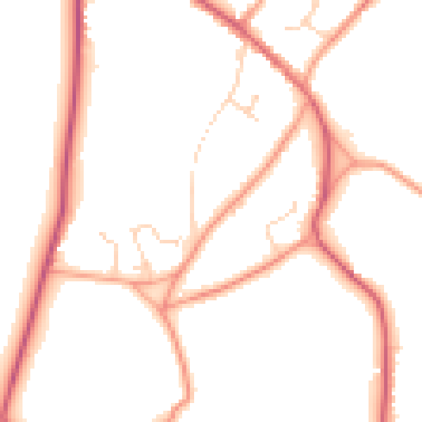 Daytime road noise heatmap for RG10 0GD