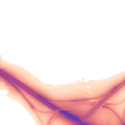 Night-time road noise heatmap for RG10 0TE