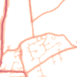 Daytime road noise heatmap for RG10 8AU