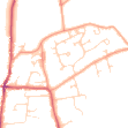 Daytime road noise heatmap for RG10 8AX