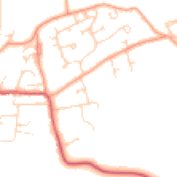 Daytime road noise heatmap for RG10 8BD