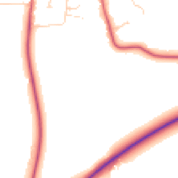 Daytime road noise heatmap for RG10 8DN