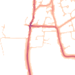 Daytime road noise heatmap for RG10 8DR
