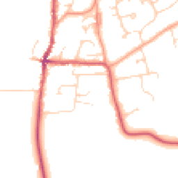Daytime road noise heatmap for RG10 8DW