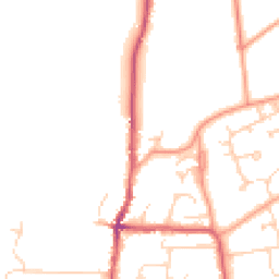 Daytime road noise heatmap for RG10 8JA