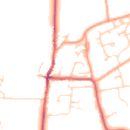 Daytime road noise heatmap for RG10 8JR