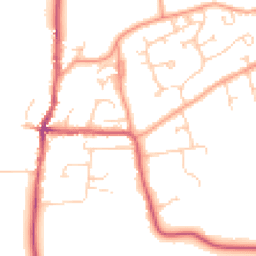 Daytime road noise heatmap for RG10 8JX