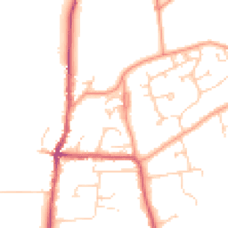 Daytime road noise heatmap for RG10 8JY