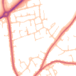 Daytime road noise heatmap for RG10 9AX