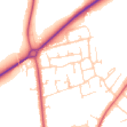 Daytime road noise heatmap for RG10 9BX