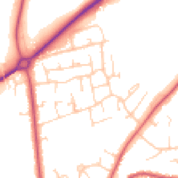 Daytime road noise heatmap for RG10 9DB