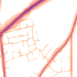 Daytime road noise heatmap for RG10 9DE