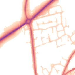 Daytime road noise heatmap for RG10 9DF