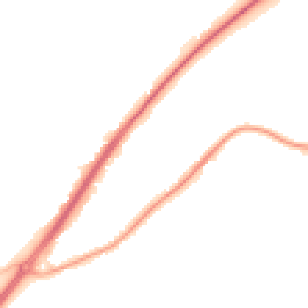 Night-time road noise heatmap for RG10 9DJ