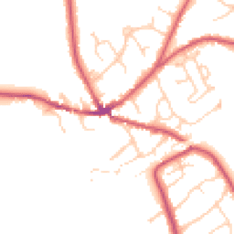 Daytime road noise heatmap for RG10 9DN