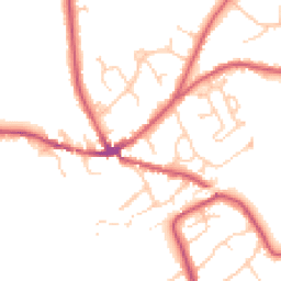 Daytime road noise heatmap for RG10 9EX