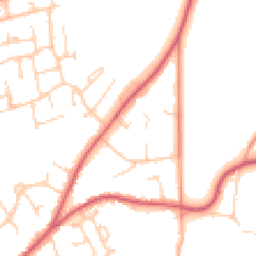 Daytime road noise heatmap for RG10 9HB