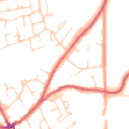 Daytime road noise heatmap for RG10 9HH
