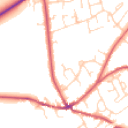 Daytime road noise heatmap for RG10 9JE