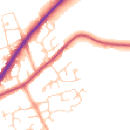 Daytime road noise heatmap for RG10 9QD