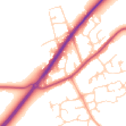 Daytime road noise heatmap for RG10 9QT