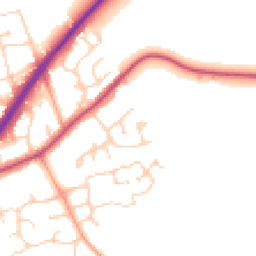 Daytime road noise heatmap for RG10 9QW