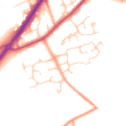 Daytime road noise heatmap for RG10 9RN