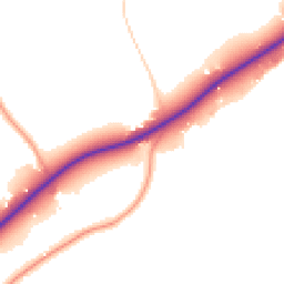 Daytime road noise heatmap for RG10 9SD