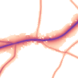Daytime road noise heatmap for RG10 9SL